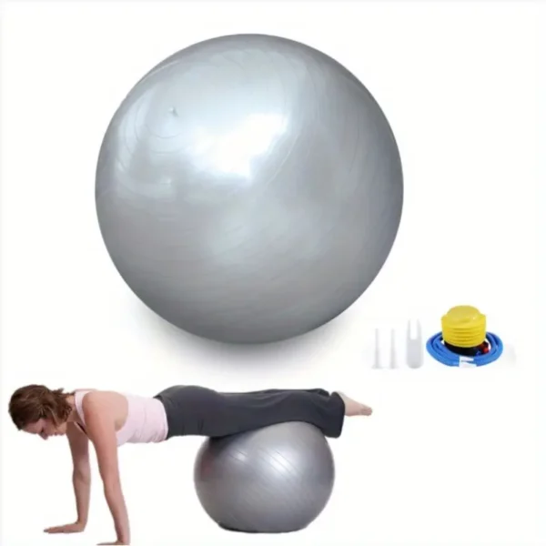 d2e3bdcdada84cc9b24d6cd0f4c6b75c-goods.webp Gray Yoga Balance Ball with Air Pump