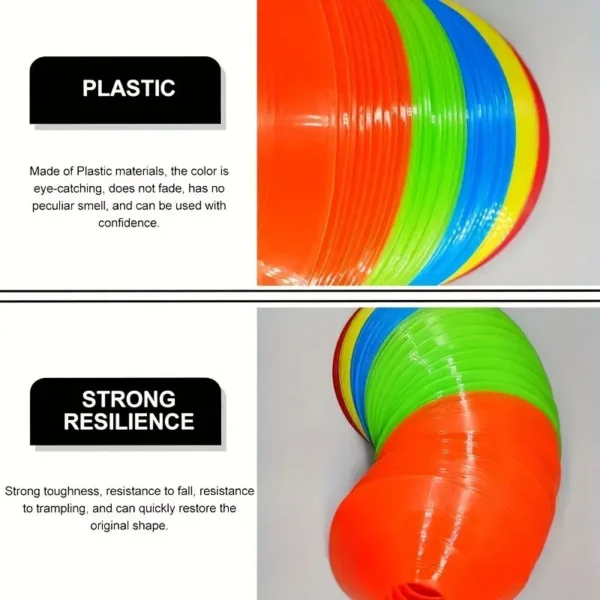50pcs PE Soccer Training Cones